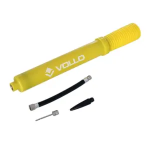 BOMBA DE INFLAR DE DUPLA AÇÃO AMARELA VOLLO